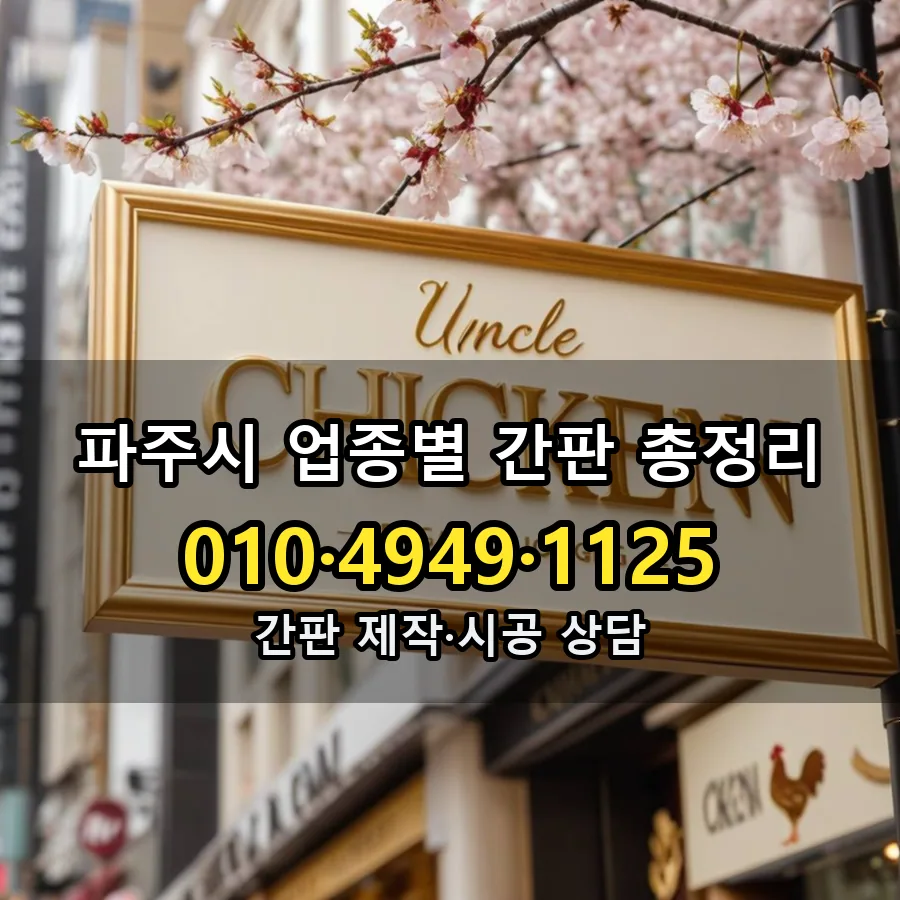 업종별 간판 총정리 제작·시공 모습